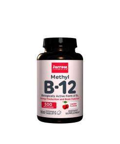 Jarrow Formulas - Methyl B-12, 500mcg (Cherry) - 100 vegan chewable tabs