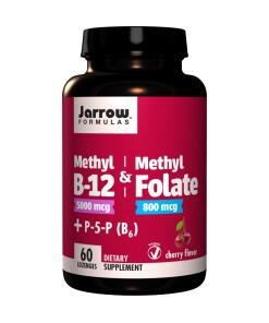 Méthyl B-12 & Méthyl Folate, 800mcg Cerise - 60 Pastilles