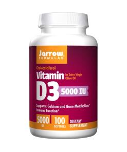 Vitamine D3, 5000 UI - 100 gélules