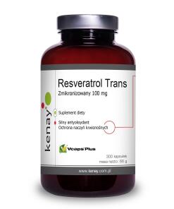 KENAY Resveratrol Trans Micronized, 100 mg (300 caps)