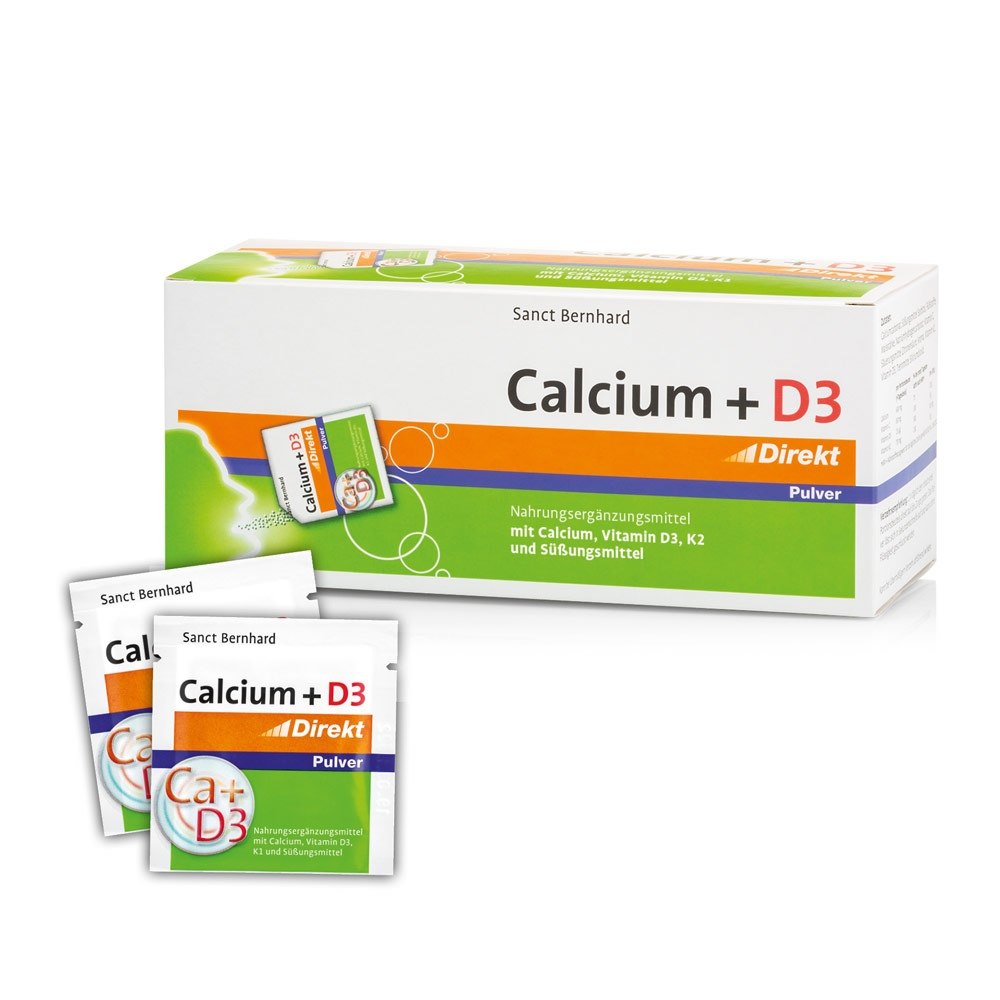 Poudre de Calcium + D3 Direct (60 comprimés) du KRAUTERHAUS SANCT BERNHARD