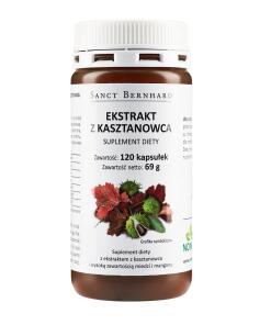 Krauterhaus Sanct Bernhard - Paardenkastanje en Wijnblad (120 capsules)