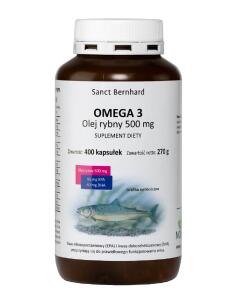 KRAUTERHAUS SANCT BERNHARD Omega 3 Fish Oil Capsules, 500 mg (400 caps)