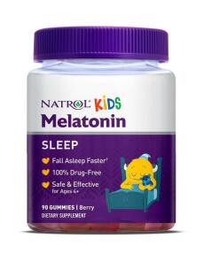 Natrol - Melatonine voor Kinderen, Bosbessmaak - 90 Kauwtabletten