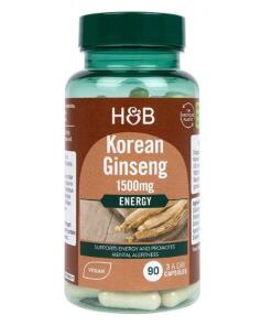 Holland & Barrett - Koreaanse Ginseng, 1500 mg - 90 Capsules