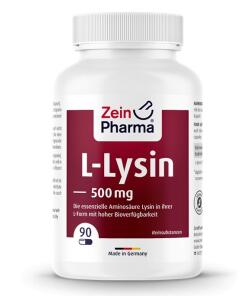 Zein Pharma - L-Lysine, 500 mg - 90 vegetarische capsules