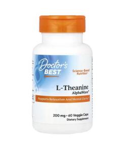 Doctor's Best - L-Theanine AlphaWave - 60 vegetarische capsules