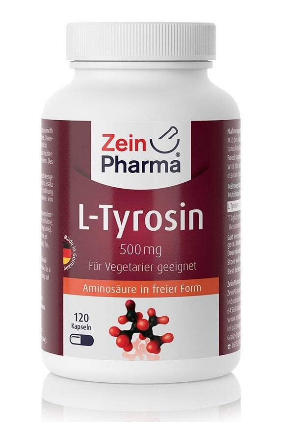 Zein Pharma - L-Tyrosine, 500 mg - 120 capsules