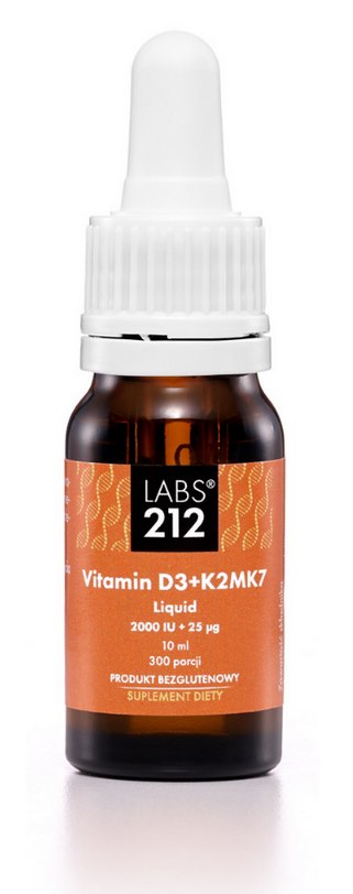 Vitamine D3 + K2MK7 liquide (10 ml / 0,338 fl. oz.)