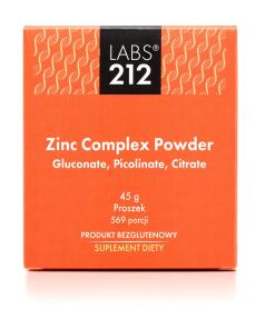 Labs212 - Zinkcomplex Poeder - Gluconaat, Picolinaat, Citraat (45 g)