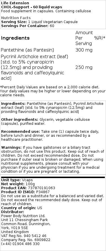 CHOL-Support - 60 vcaps liquides – Image 2