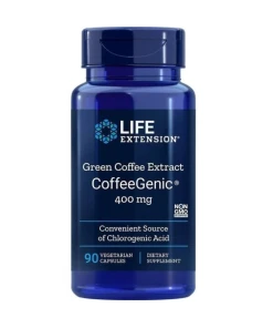 Life Extension - CoffeeGenic, groene koffie-extract, 400 mg - 90 vegetarische capsules