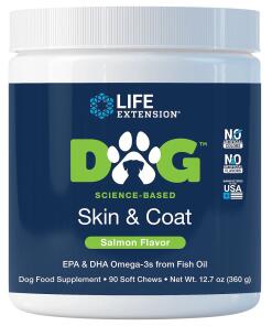LIFE EXTENSION Complément pour la peau et le pelage des chiens (90 capsules)