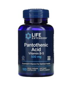 Acide pantothénique (vitamine B-5), 500mg - 100 vcaps