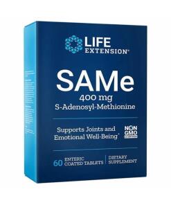 SAMe S-Adenosyl-Methionine, 400mg - 60 comprimés à enrobage entérique