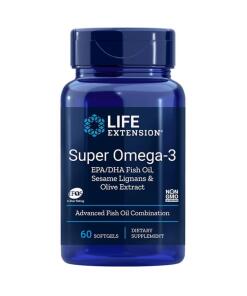 Life Extension - Super Omega-3 EPA/DHA met Sesamlignanen en Olijfextract - 60 Softgels