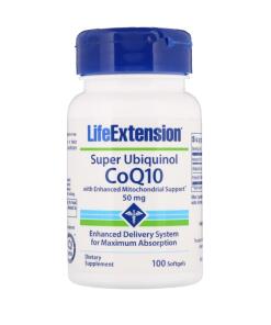 Life Extension - Super Ubiquinol CoQ10 met Verbeterde Mitochondriale Ondersteuning, 50mg - 100 Softgels