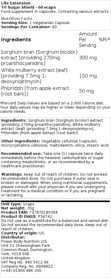 Tri Sugar Shield - 60 vcaps – Image 2