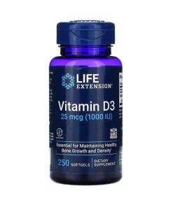 Life Extension - Vitamine D3, 1000 IE - 250 softgels
