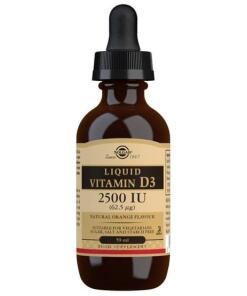 Solgar - Vloeibare Vitamine D3, 2500 IE (Natuurlijke Sinaasappelsmaak) - 59 ml
