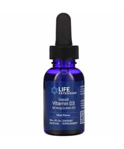 Life Extension - Vloeibare vitamine D3, 50 mcg (Munt) - 29 ml