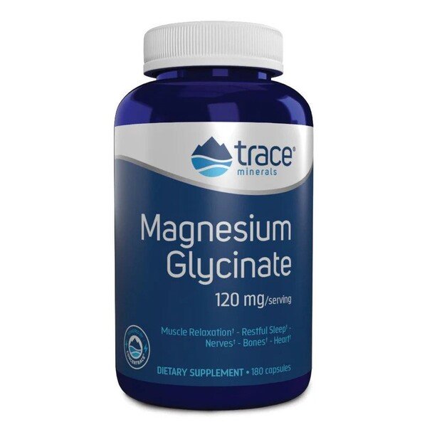 Trace Mineralen - Magnesiumglycinaat - 180 capsules