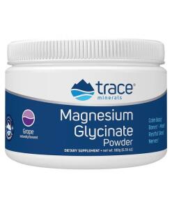 Trace Minerals - Magnesiumglycinaat Poeder met Druivensmaak - 180g
