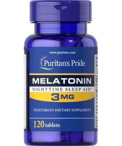 Puritan's Pride - Melatonine, 3 mg - 120 tabletten