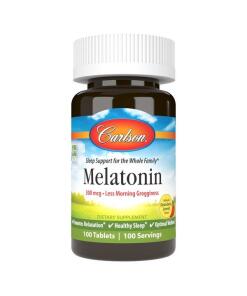 Carlson Labs - Melatonine, Natuurlijke Aardbei-Citroensmaak - 100 tabletten