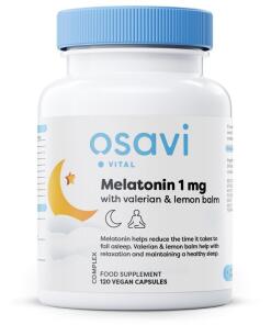 Osavi - Melatonine met Valeriaan & Citroenmelisse, 1mg - 120 veganistische capsules