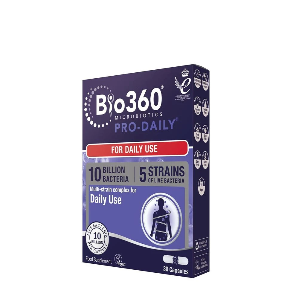 Natures Aid Bio360 Pro-Quotidien (10 Milliards de Bactéries) (30 Capsules)