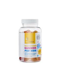 Gommes multivitaminées pour enfants des États-Unis (60 gommes, saveur naturelle de fruits)