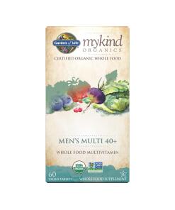 Multi-vitamines pour hommes de plus de 40 ans Mykind Organics - 60 comprimés végétaliens