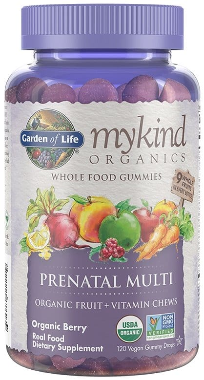 Garden of Life - Mykind Organics Prenatale Multivitaminen Gummies, Biologische Bessen - 120 Veganistische Gummies