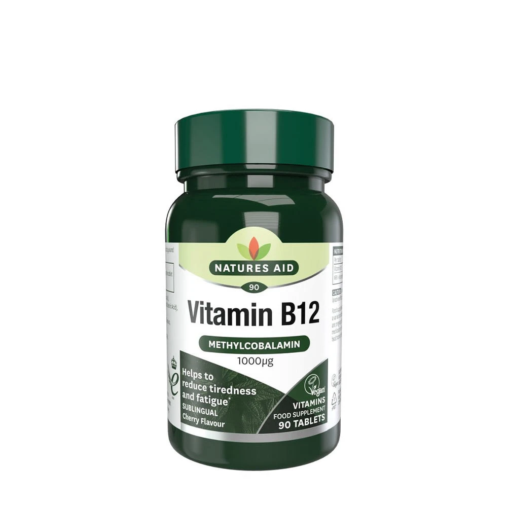Comprimés de vitamine B12 Natures Aid (90 comprimés)