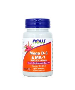 NOW Foods - NOW FOODS Mega D3 & MK-7 (60 capsules)