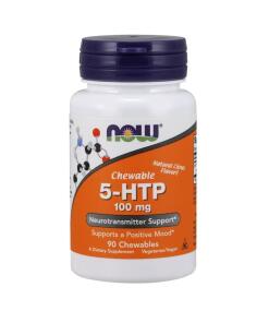 NOW Foods - 5-HTP, 100 mg (kauwtabletten) - 90 stuks
