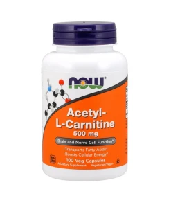 NOW Foods - Acetyl-L-carnitine, 500 mg - 100 capsules