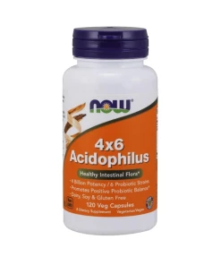 NOW Foods - Acidophilus 4X6 - 120 capsules