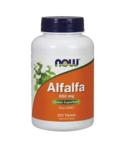 NOW Foods - Alfalfa, 650 mg - 250 tabletten