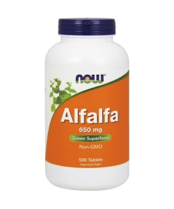 NOW Foods - Alfalfa, 650 mg - 500 tabletten