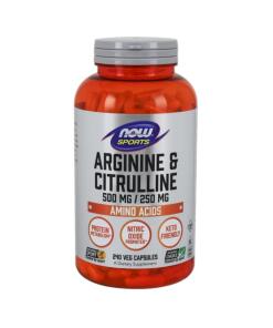 NOW Foods - Arginine & Citrulline - 240 veganistische capsules