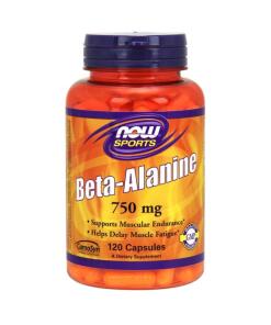 NOW Foods - Beta-alanine, 750 mg (capsules) - 120 capsules