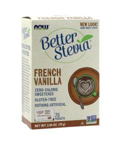 NOW Foods - Better Stevia Pakket, Franse Vanille - 75 Pakjes