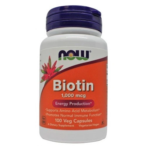 NOW Foods - Biotine, 1000 mcg - 100 capsules