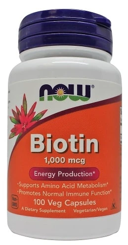 NOW Foods - Biotine, 1000 mcg - 100 capsules - Afbeelding 4