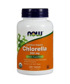 NOW Foods - Biologische Chlorella, 500 mg - 200 tabletten