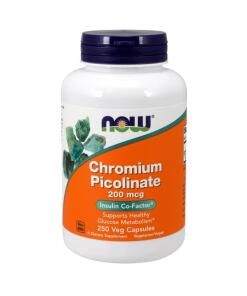 NOW Foods - Chroompicolinaat, 200 mcg - 250 capsules