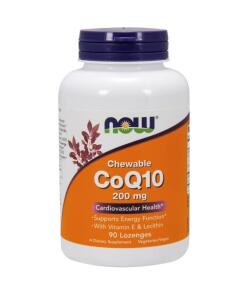 CoQ10 avec lécithine et vitamine E, 200mg (à croquer) - 90 pastilles
