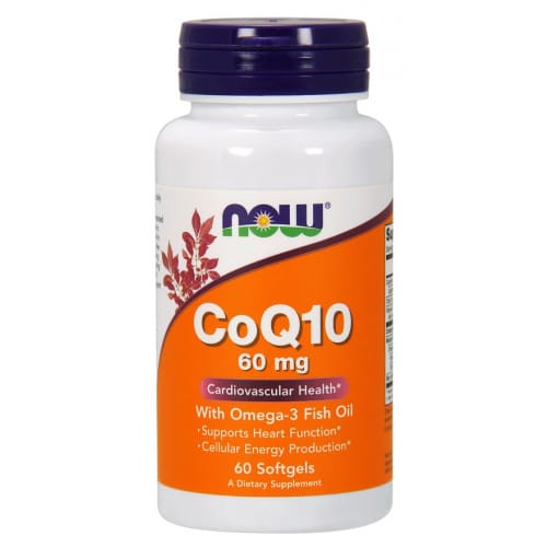 NOW Foods - CoQ10 met Omega-3, 60 mg - 60 zachte capsules - Afbeelding 2